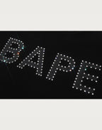 BAPE RHINESTONE LOGO RELAXED FIT TEE MENS