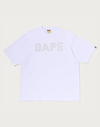 BAPE RHINESTONE LOGO RELAXED FIT TEE MENS