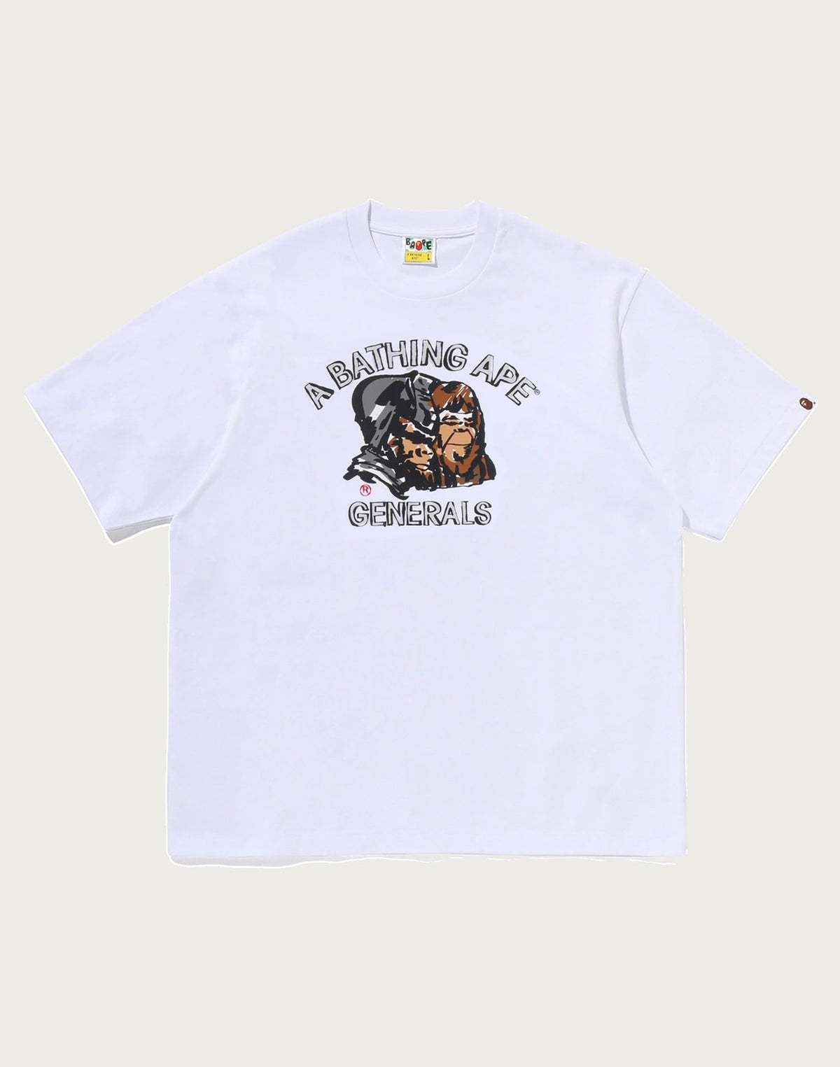APE GENERAL HAND DRAWN RELAXED FIT TEE MENS