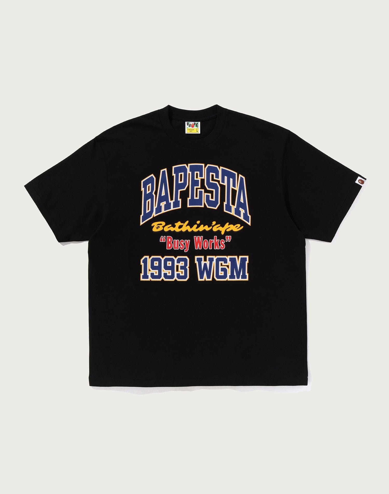 BAPE STA COLLEGE RELAXED FIT TEE #1 MENS