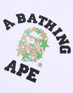 METALLIC BAPE STA COLLEGE RELAXED FIT TEE MENS