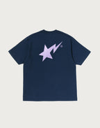 METALLIC BAPE STA LOGO RELAXED FIT TEE MENS