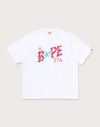 METALLIC BAPE STA LOGO RELAXED FIT TEE MENS