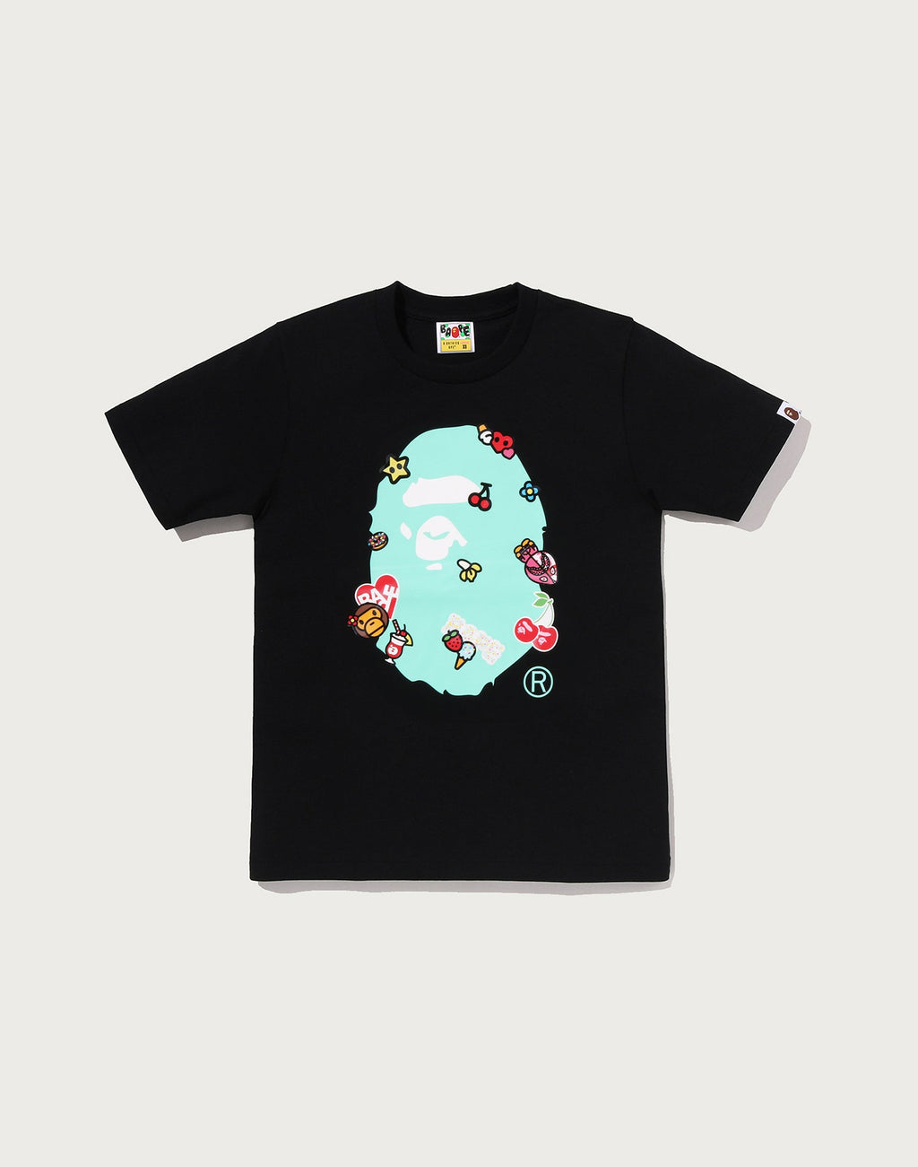STICKERS ON APE HEAD TEE LADIES