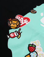STICKERS ON APE HEAD TEE LADIES