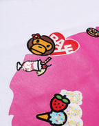 STICKERS ON APE HEAD TEE LADIES