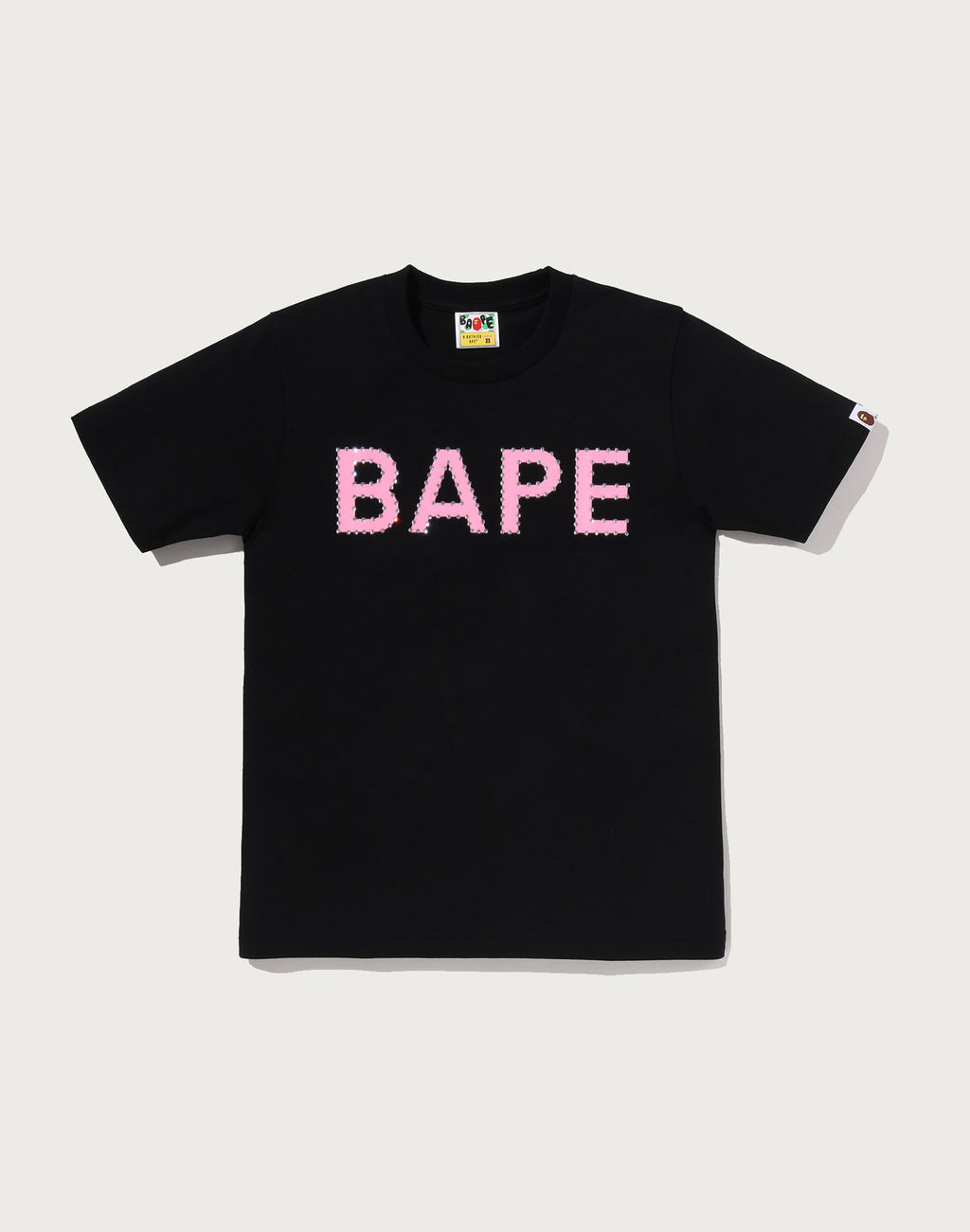 CRYSTAL STONE BAPE LOGO TEE LADIES