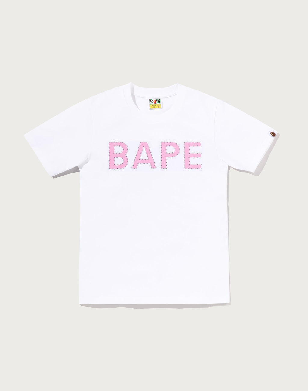 CRYSTAL STONE BAPE LOGO TEE LADIES