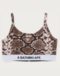 BAPE SNAKE PATTERN SPORT BRA LADIES