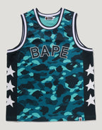 COLOR CAMO MESH MULTI LOGO RELAXED FIT TANK TOP MENS