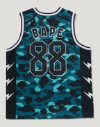 COLOR CAMO MESH MULTI LOGO RELAXED FIT TANK TOP MENS