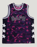 COLOR CAMO MESH MULTI LOGO RELAXED FIT TANK TOP MENS