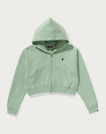 APE HEAD ONE POINT CROPPED ZIP HOODIE LADIES