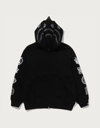 BAPE US BLACK FRIDAY DOUBLE SHARK RELAXED FIT FULL ZIP HOODIE MENS