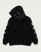 BAPE US BLACK FRIDAY DOUBLE SHARK RELAXED FIT FULL ZIP HOODIE MENS