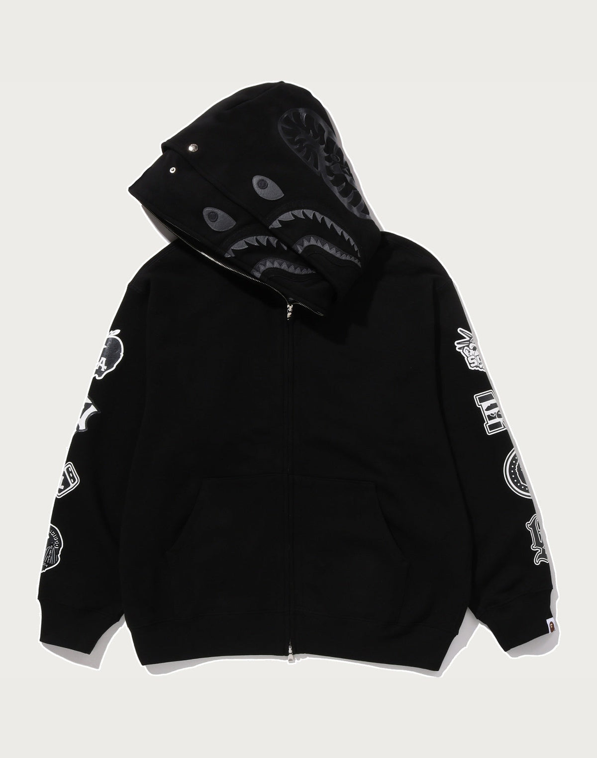 BAPE US BLACK FRIDAY DOUBLE SHARK RELAXED FIT FULL ZIP HOODIE MENS