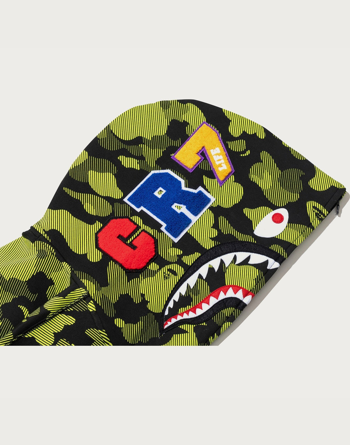 BAPE X CR7 LIFE LOGO RELAXED FIT SHARK FULL ZIP HOODIE M #1 MENS
