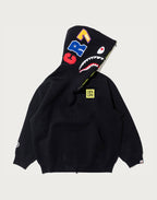 BAPE X CR7 LIFE LOGO RELAXED FIT SHARK FULL ZIP HOODIE #2 MENS