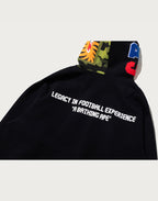 BAPE X CR7 LIFE LOGO RELAXED FIT SHARK FULL ZIP HOODIE #2 MENS