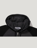 COLOR STONE BAPE RELAXED FIT ZIP HOODIE MENS