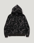 ONE POINT COLOR CAMO CROPPED FULL ZIP HOODIE MENS