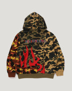 1ST CAMO UPCYCLED RELAXED FIT FULL ZIP HOODIE MENS