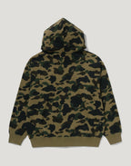 1ST CAMO BAPE LOGO RHINESTONE RELAXED FIT FULL ZIP HOODIE MENS