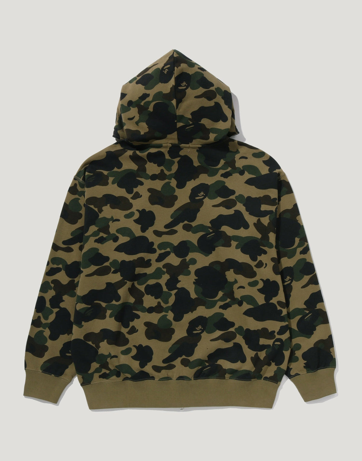 1ST CAMO BAPE LOGO RHINESTONE RELAXED FIT FULL ZIP HOODIE MENS
