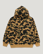 1ST CAMO BAPE LOGO RHINESTONE RELAXED FIT FULL ZIP HOODIE MENS