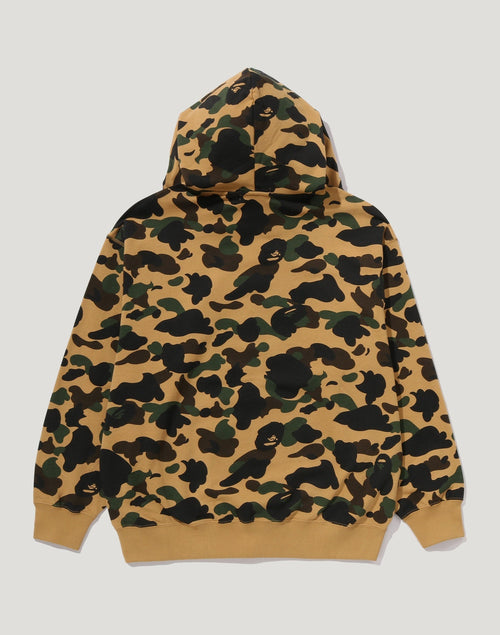 1ST CAMO BAPE LOGO RHINESTONE RELAXED FIT FULL ZIP HOODIE MENS