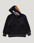 COLOR CAMO SHARK RELAXED FIT HOODIE TRACK JACKET MENS