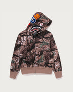 TREE EDGE CAMO SHARK FULL ZIP HOODIE LADIES