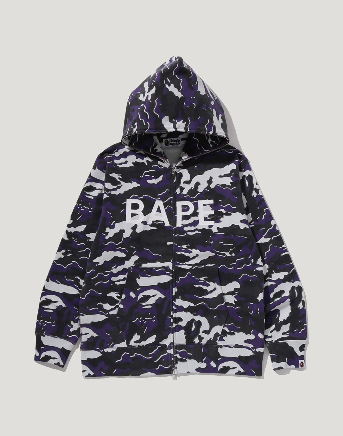 GLITCH WOODLAND CAMO FULL ZIP HOODIE MENS