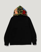 ABC CAMO SHARK FULL ZIP HOODIE MENS