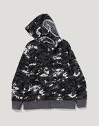 MULTI PIXEL CAMO SHARK REGULAR FIT FULL ZIP HOODIE MENS