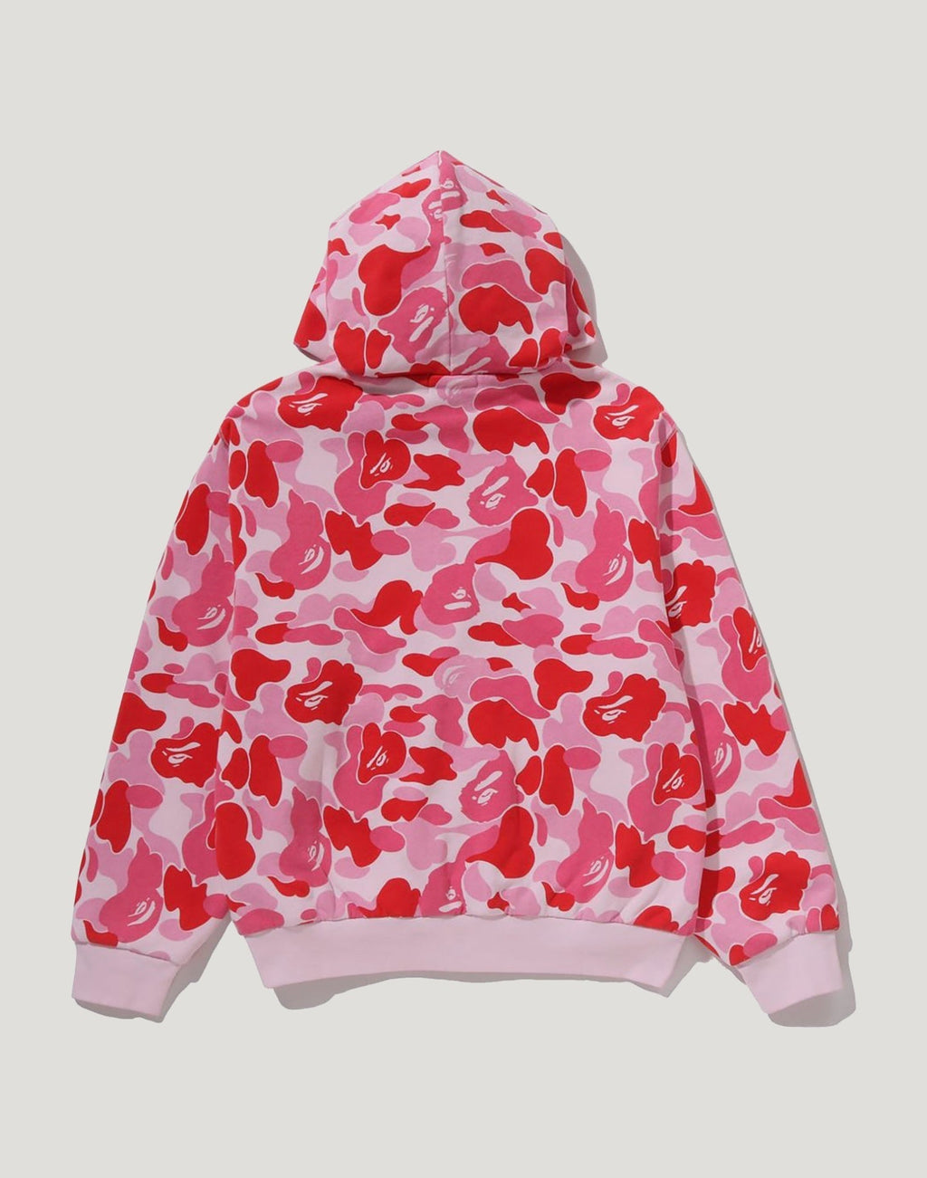 ABC CAMO HEAVY WASH CROPPED FIT ZIP HOODIE MENS