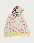 SCREEN CAMO SHARK FULL ZIP HOODIE LADIES