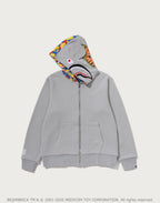MEDICOM TOY 30TH ANNIV. BE@R SHARK FULL ZIP REVERSIBLE HOODIE MENS