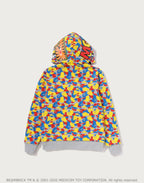 MEDICOM TOY 30TH ANNIV. BE@R SHARK FULL ZIP REVERSIBLE HOODIE MENS