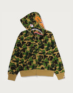 ABC CAMO CRYSTAL STONE SHARK FULL ZIP HOODIE LADIES