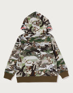 HYBRID CAMO SHARK ZIP HOODIE KIDS