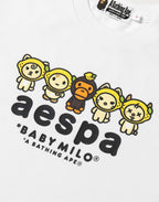 BAPE X AESPA BABY MILO LEMONADE MINI TEE LADIES