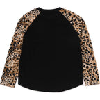 WILD LEOPARD PATTERN BABY MILO RAGLAN LS TEE KIDS