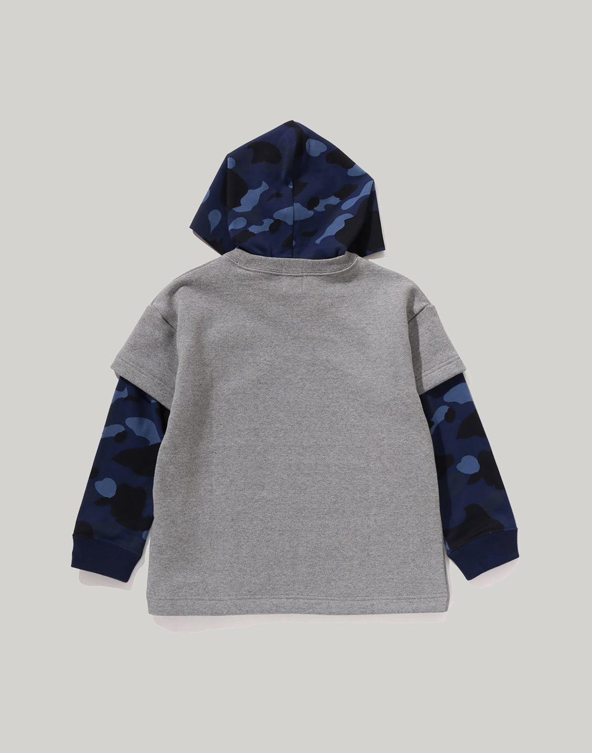 COLOR CAMO LAYERED RELAXED FIT PULLOVER HOODIE KIDS