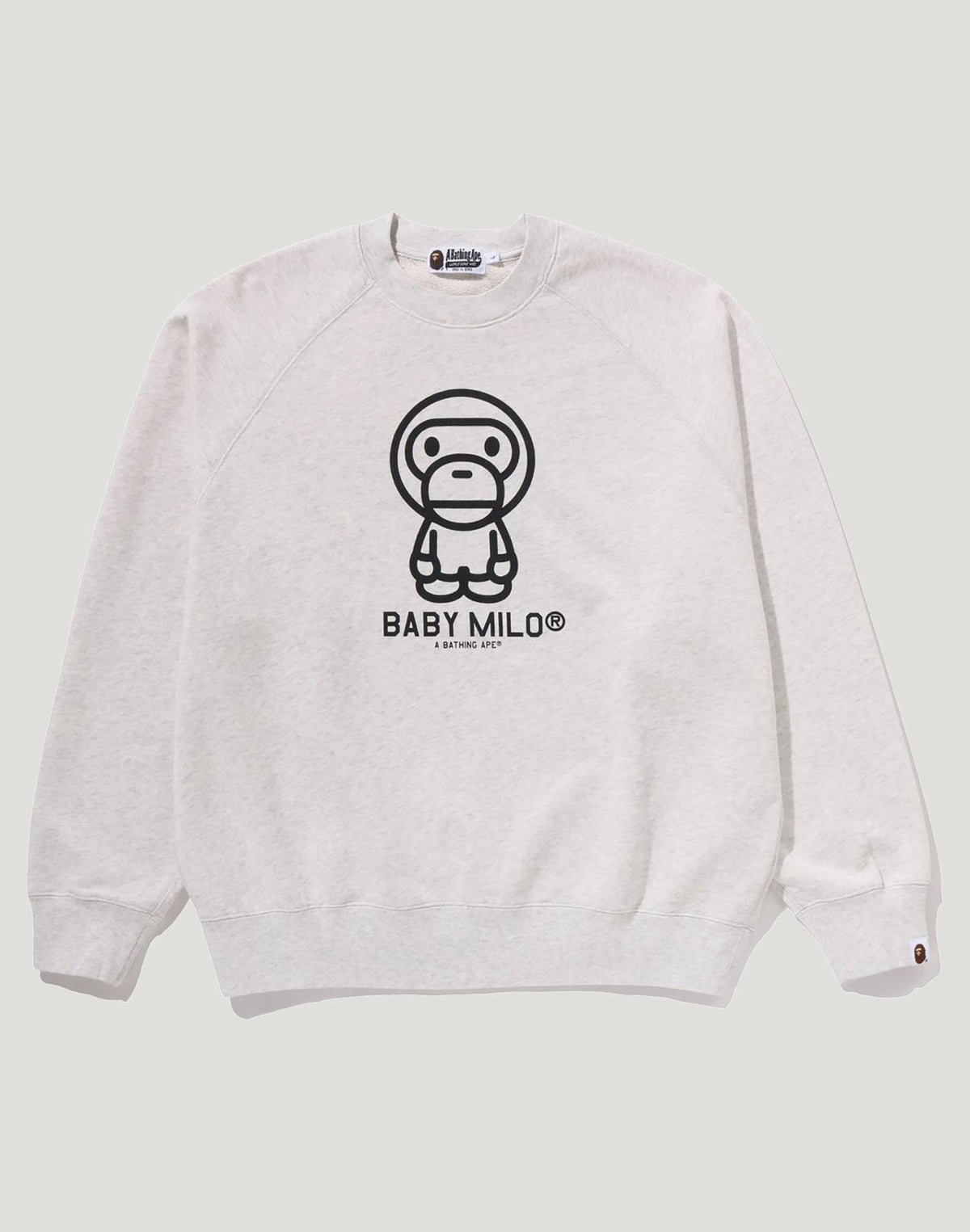 HEAVY WASH BABY MILO RELAXED FIT CREWNECK SWEATSHIRT MENS