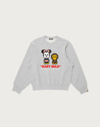 BAPE X DISNEY MINNIE MOUSE BABY MILO CREWNECK SWEATSHIRT LADIES