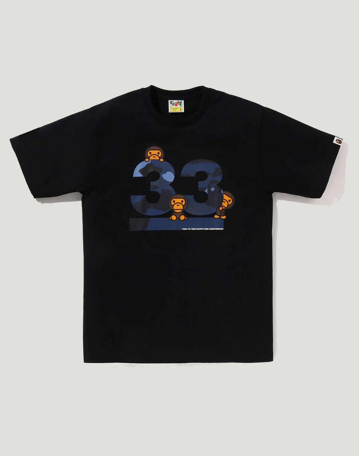 A BATHING APE 33RD ANNIV. BABY MILO TEE MENS