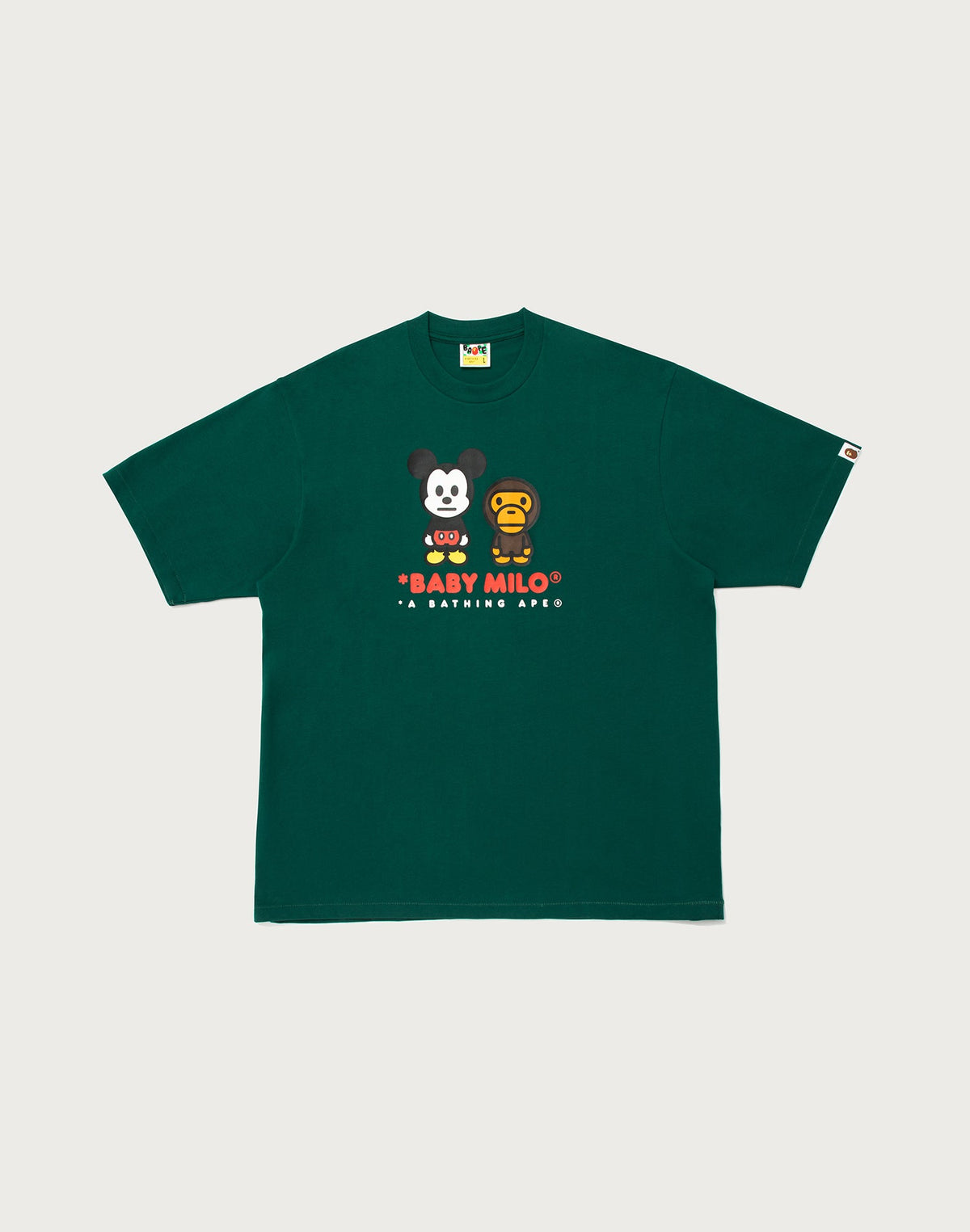 BAPE X DISNEY MICKEY MOUSE BABY MILO RELAXED FIT TEE MENS