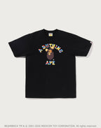 BAPE X MEDICOM TOY 30TH ANNIV. COLLEGE MILO TEE MENS