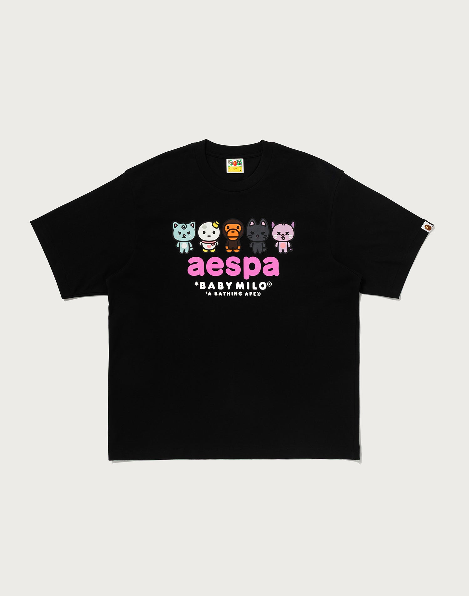 BAPE X AESPA BABY MILO RELAXED FIT TEE MENS